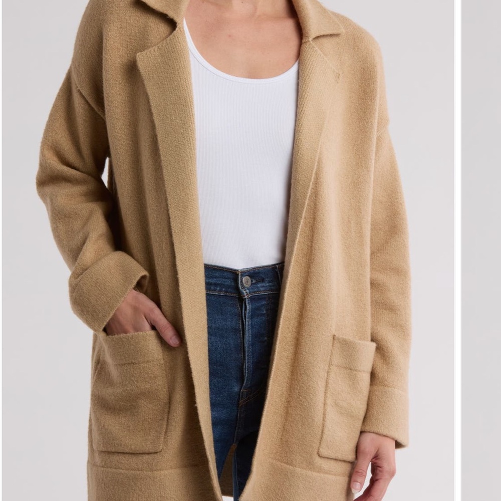 NWOT Thread & Supply Camel Open Front Cardigan!! NORDSTROMS!